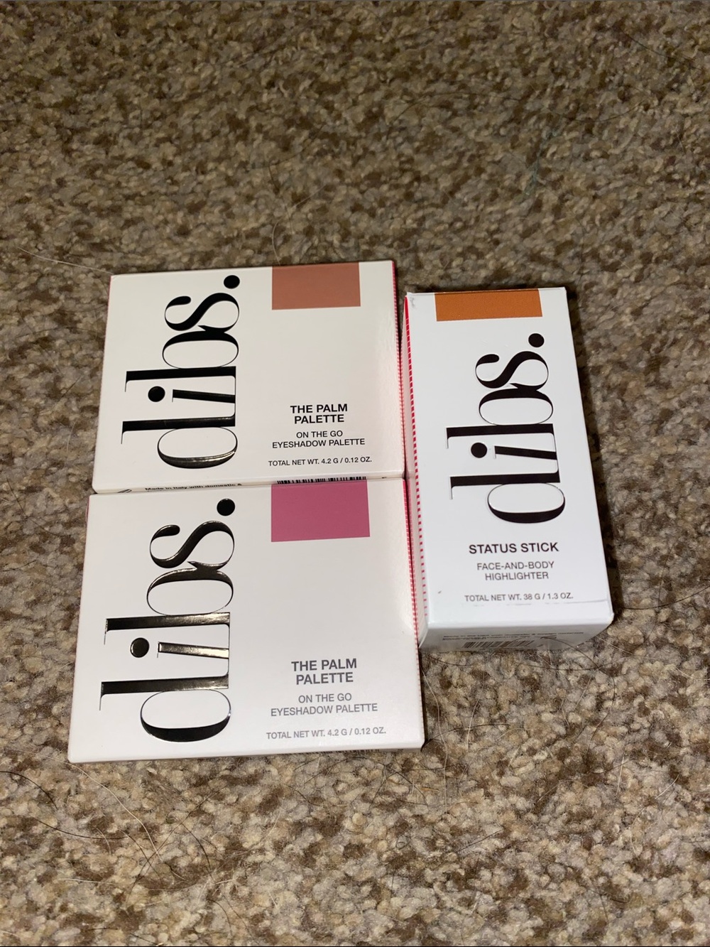 Lot 3 dibs The Palm Palette & Status Stick